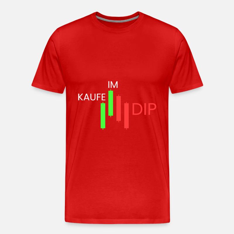 Kaufe im Dip - Männer Premium Bio T-Shirt - Rot