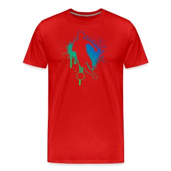 Football Football Football Masculin Match de football - T-shirt bio Premium Homme - rouge - Devant - Damien (186cm)