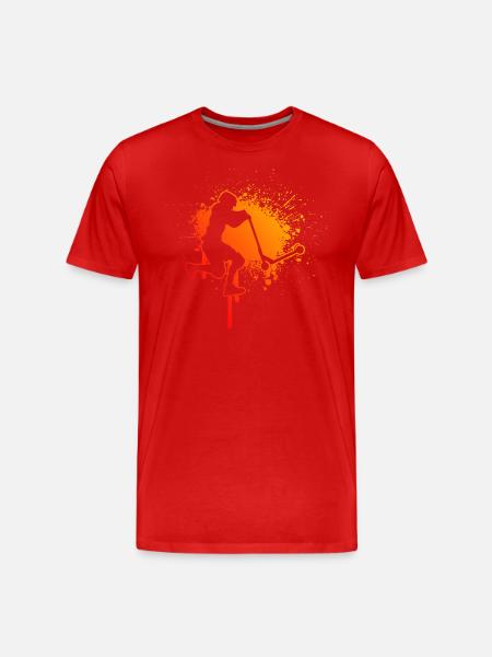Stunt Roller Stuntscooter Stunt Scooter til mænd - Herre Premium T-shirt økologisk - rød