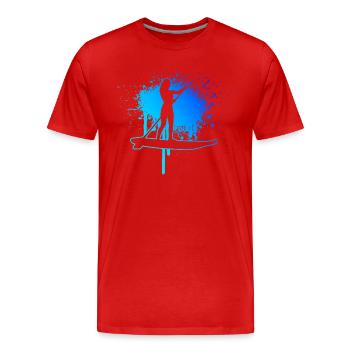 Standup Paddle Standup Paddling Stand up Paddling - Men's Premium Organic T-Shirt - red - Front - Damien (186cm)