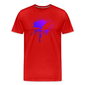 Scuba Diver Scuba Tauchen Herren Diver - Männer Premium Bio T-Shirt - Rot - Vorne - Damien (186cm)