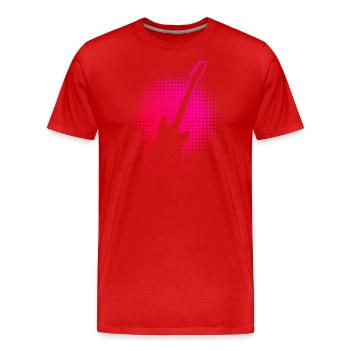 Gitarre Guitar Player Gitarrist Herren Guitar - Männer Premium Bio T-Shirt - Rot - Vorne - Damien (186cm)