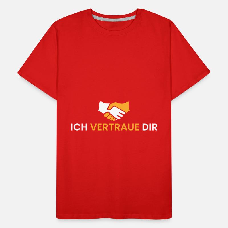 Ich vertraue dir Männer Premium Bio T-Shirt