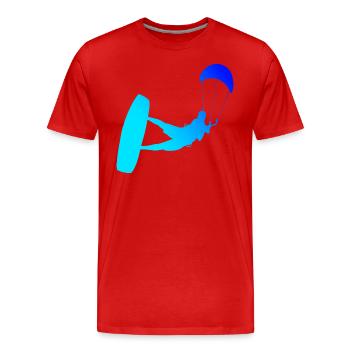 Kitesurf kitesurf kitesurf hommes kitesurfers - T-shirt bio Premium Homme - rouge - Devant - Damien (186cm)