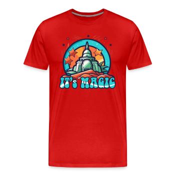 Magisches orientalisches Schloss - Männer Premium Bio T-Shirt - Rot - Vorne - Damien (186cm)