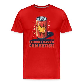Sammle Soda-Dosen: Sammler Hobby - Männer Premium Bio T-Shirt - Rot - Vorne - Damien (186cm)