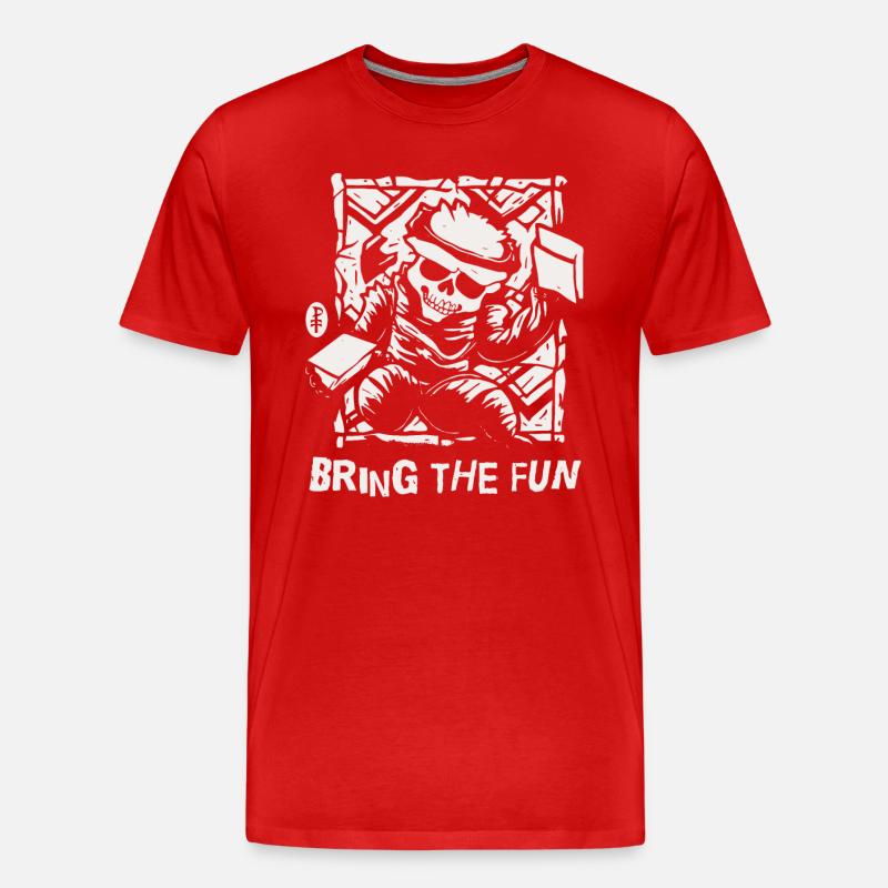 Bring den Spaß mit - Männer Premium Bio T-Shirt - Rot