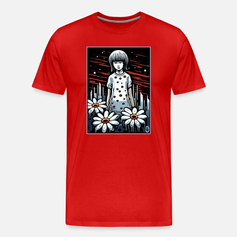 Schwere Melancholie oder Schlaflosigkeit - Männer Premium Bio T-Shirt - Rot