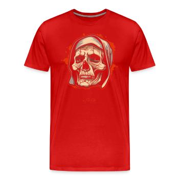 Older and wiser - Men's Premium Organic T-Shirt - red - Front - Damien (186cm)