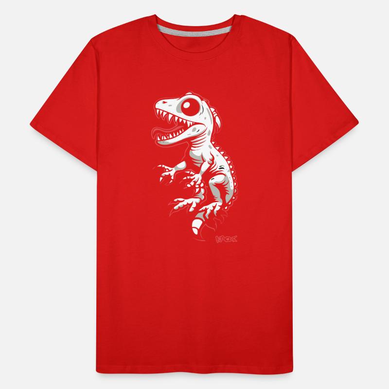 Funny Cool Gray White Lizard Men's Premium Organic T-Shirt