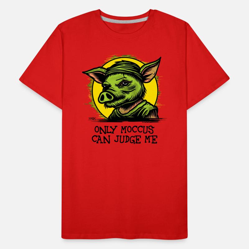 Celtic pig, only Moccus can judge me Men's Premium Organic T-Shirt