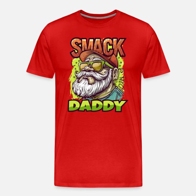 Smack Daddy - Männer Premium Bio T-Shirt - Rot