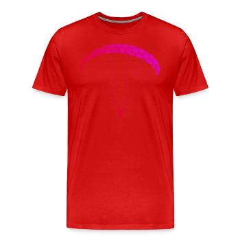 Parapente Femmes Parapente Parapente Parapente - T-shirt bio Premium Homme - rouge - Devant - Damien (186cm)