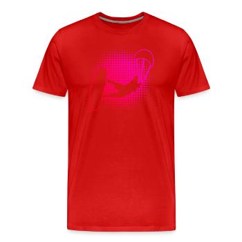 Kitesurf Kitesurf kitesurf kitesurfer kite - T-shirt bio Premium Homme - rouge - Devant - Damien (186cm)