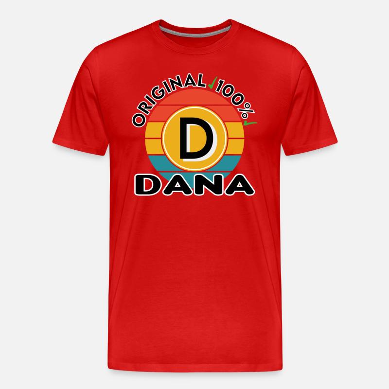 Dana - Männer Premium Bio T-Shirt - Rot