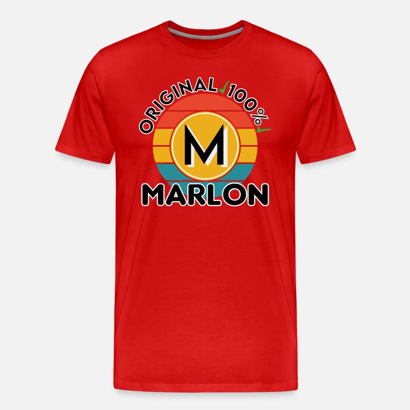 Marlon - Männer Premium Bio T-Shirt - Rot