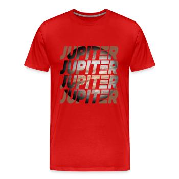 Jupiter Design - T-shirt bio Premium Homme - rouge - Devant - Damien (186cm)