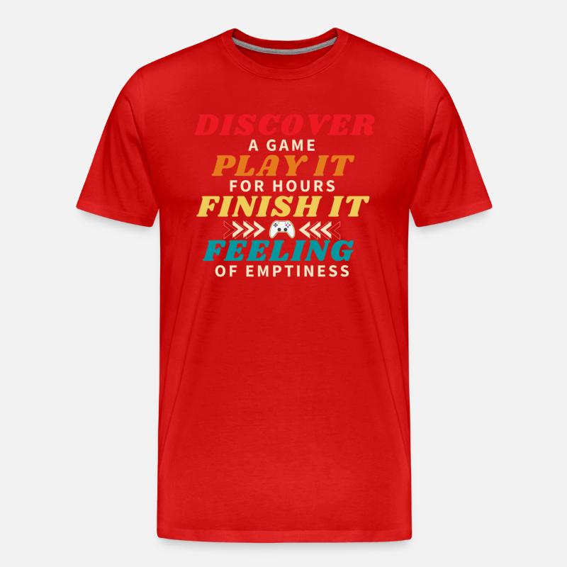 Beenden eines Spiels - Männer Premium Bio T-Shirt - Rot