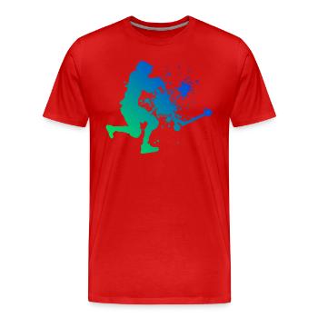 Stunt Roller Stunt Scooter Herren Tretroller - Männer Premium Bio T-Shirt - Rot - Vorne - Damien (186cm)