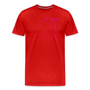 Scooter Stunt Scooter Dames Scooter Stunt - T-shirt bio Premium Homme - rouge - Devant - Damien (186cm)