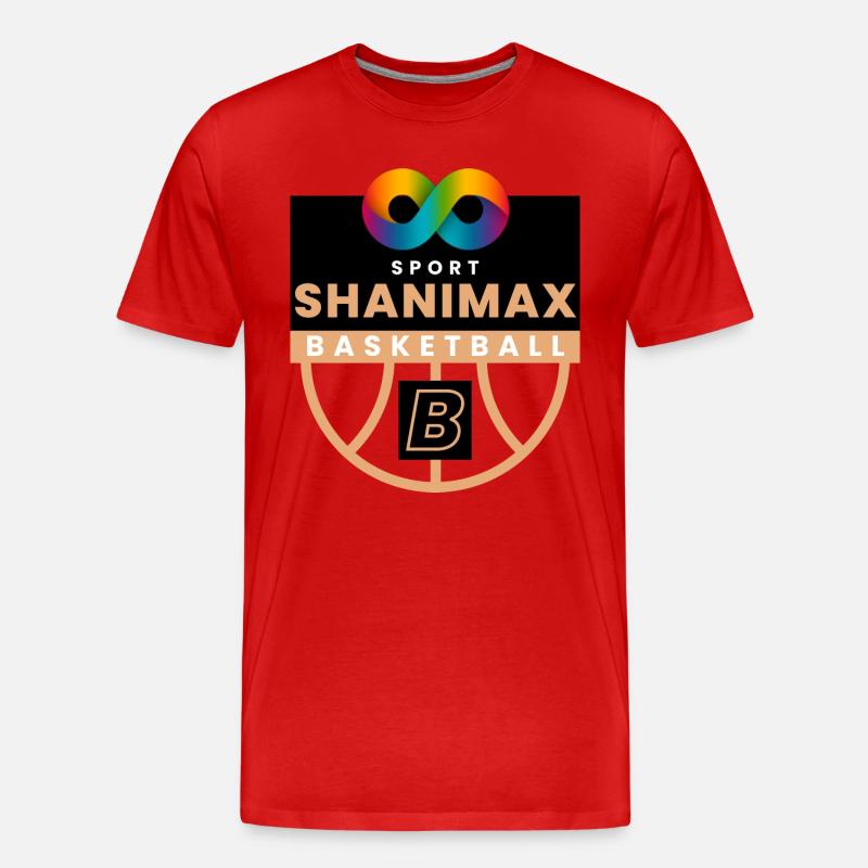 Black White Infinity - Männer Premium Bio T-Shirt - Rot