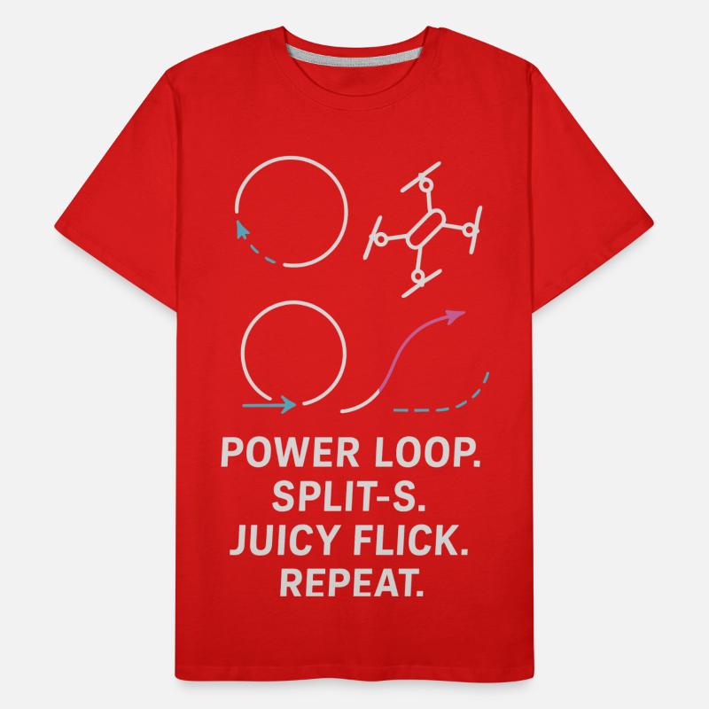 Power Loop Split-S Juicy Flick Repeat Männer Premium Bio T-Shirt