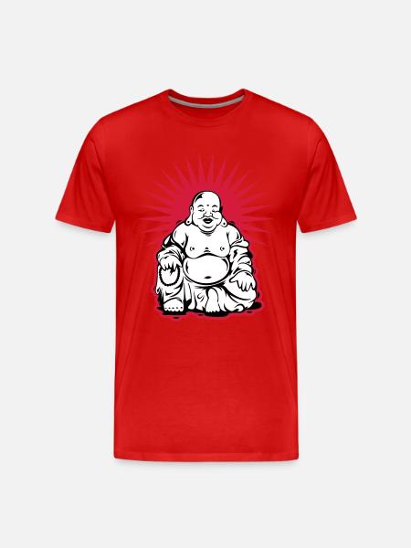 buddha - Männer Premium Bio T-Shirt - Rot