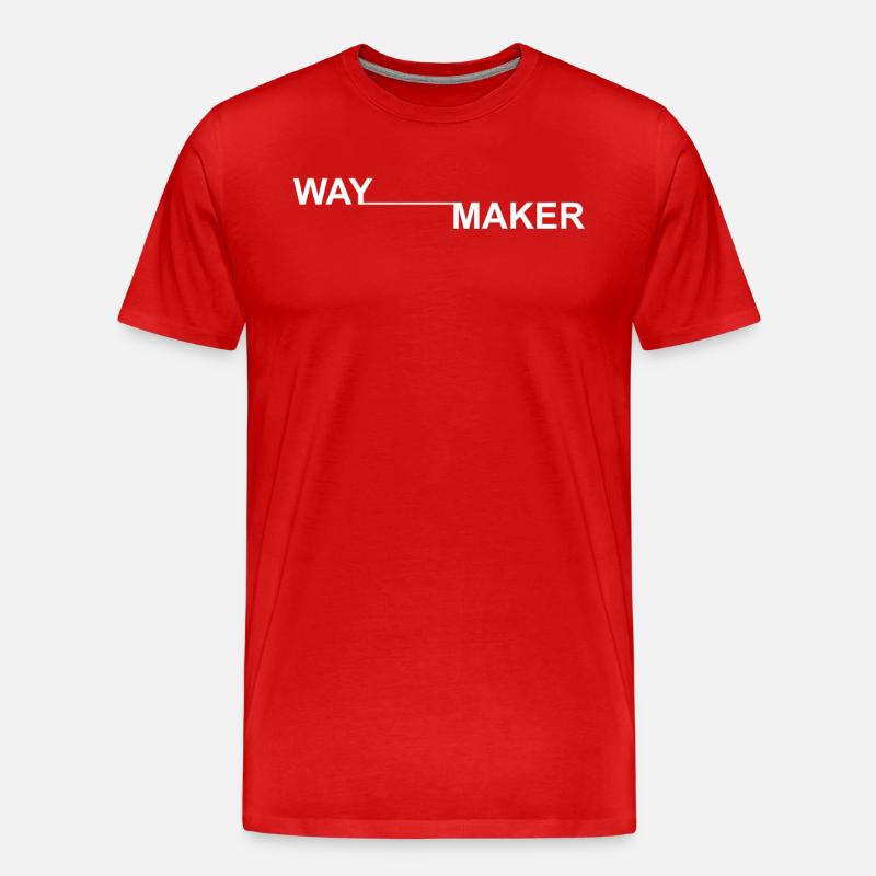 Waymaker - Männer Premium Bio T-Shirt - Rot