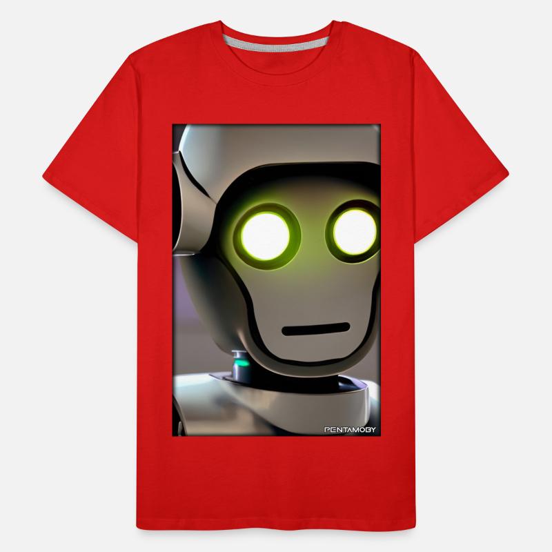 Robot Future Technology Science Android T-shirt bio Premium Homme