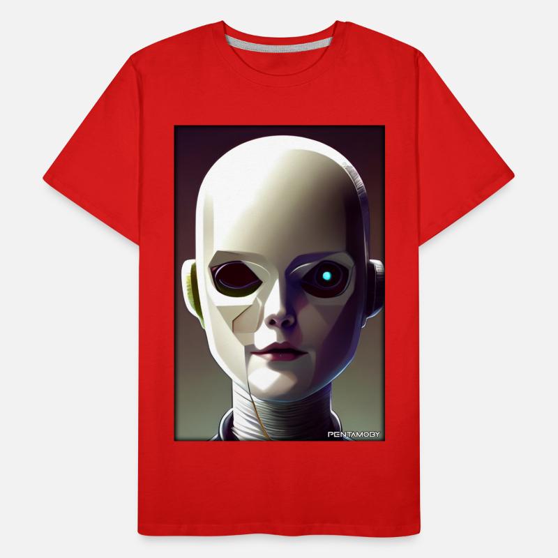 Robot Future Technology Science Android T-shirt bio Premium Homme