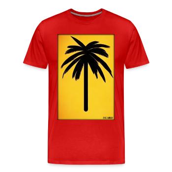 Palm Beach Holiday Summer Sun Sea Travel Holidays - T-shirt bio Premium Homme - rouge - Devant - Damien (186cm)