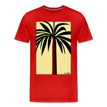 Palm Beach Holiday Summer Sun Sea Travel Holidays - T-shirt bio Premium Homme - rouge - Devant - Damien (186cm)
