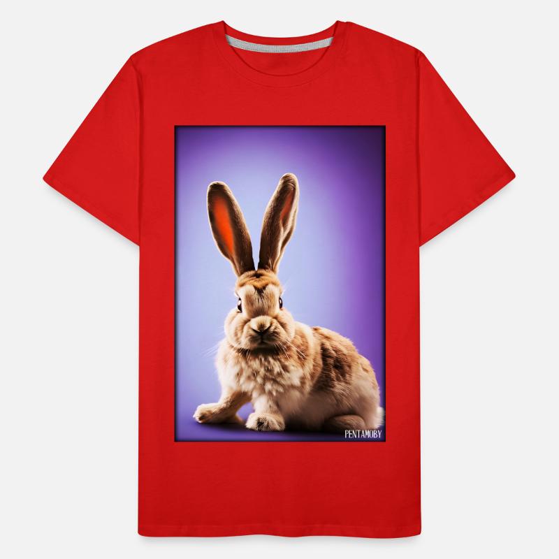 Rabbit Easter Easter Pet Easter Holiday Men's Premium Organic T-Shirt