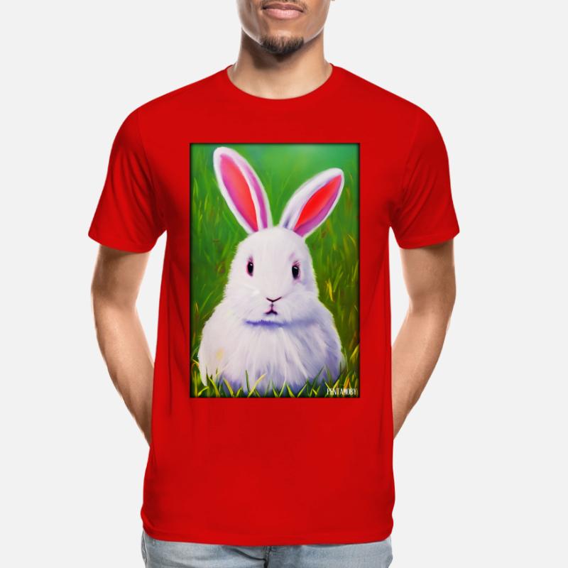 Rabbit Easter Easter Pet Easter Holiday Men's Premium Organic T-Shirt