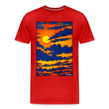 Sun Summer Nature Holiday Sunshine Sunlight - Men's Premium Organic T-Shirt - red - Front - Damien (186cm)
