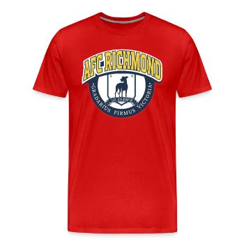 Ted Lasso AFC Richmond Logo - Männer Premium Bio T-Shirt - Rot - Vorne - Damien (186cm)