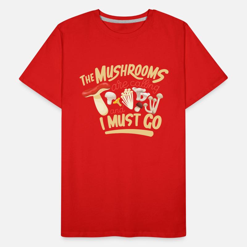 Champignons champignons champignons champignons panier champignon automne T-shirt bio Premium Homme