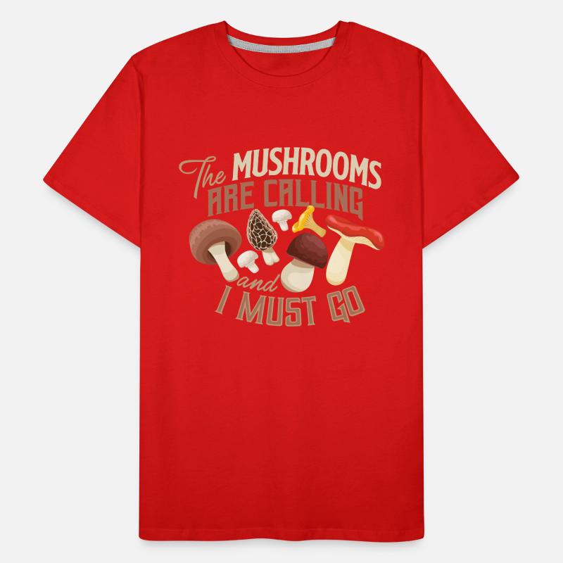 Champignons champignons champignons champignons panier champignon automne T-shirt bio Premium Homme