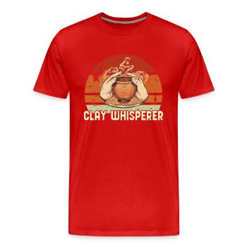 Poterie Céramique Poterie Poterie Poterie Poterie Poterie - T-shirt bio Premium Homme - rouge - Devant - Damien (186cm)