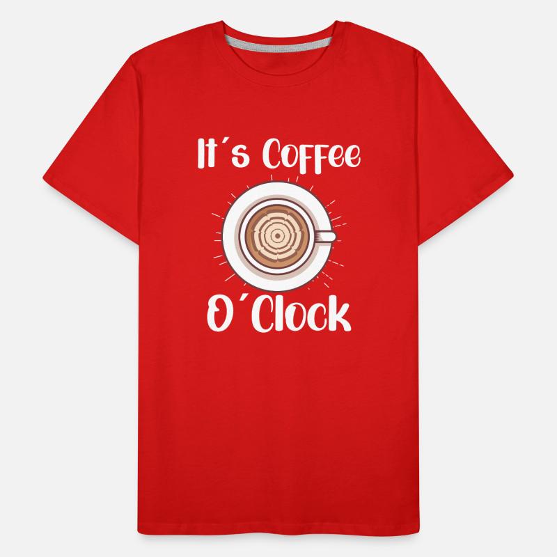 Coffee Lover Caffeine Molecule Java Latte Espresso Männer Premium Bio T-Shirt