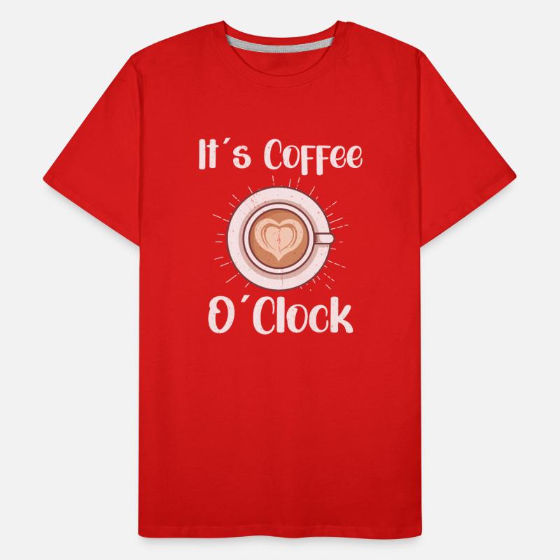 Coffee Lover Caffeine Molecule Java Latte Espresso Männer Premium Bio T-Shirt