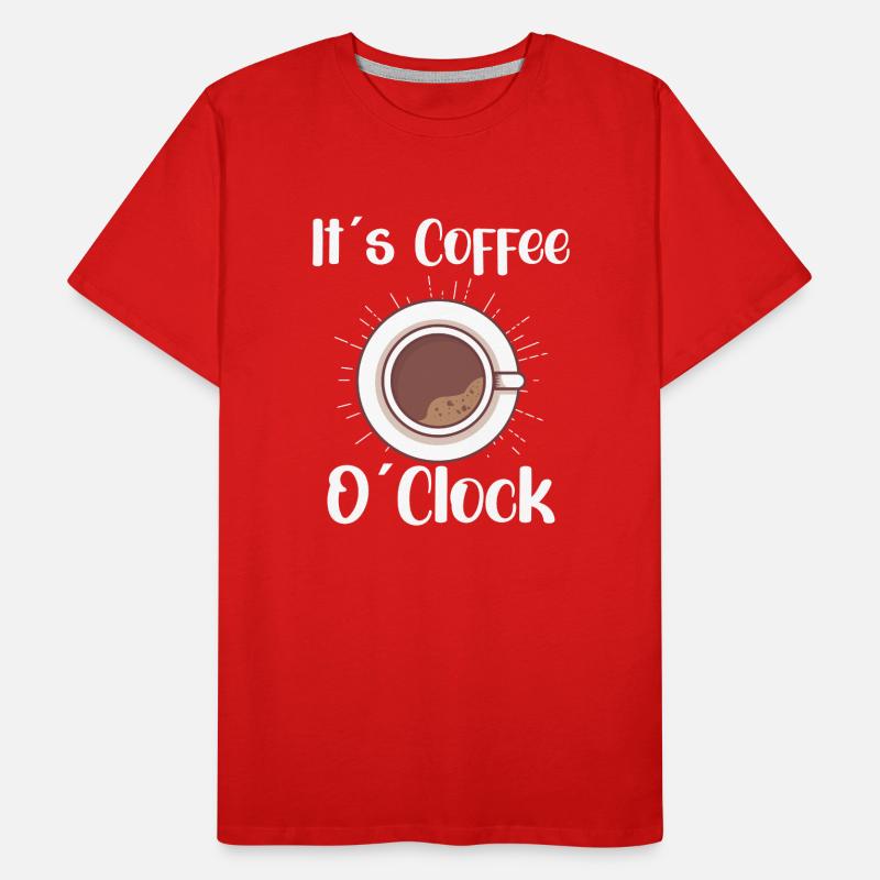 Coffee Lover Caffeine Molecule Java Latte Espresso Männer Premium Bio T-Shirt