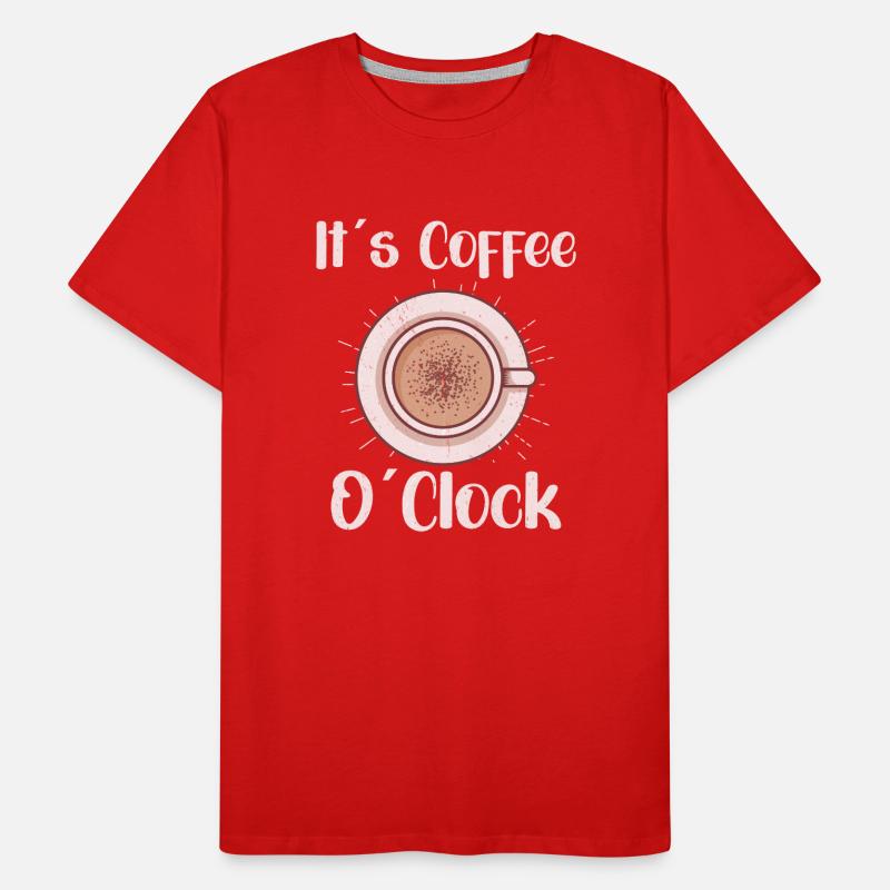 Coffee Lover Caffeine Molecule Java Latte Espresso Männer Premium Bio T-Shirt