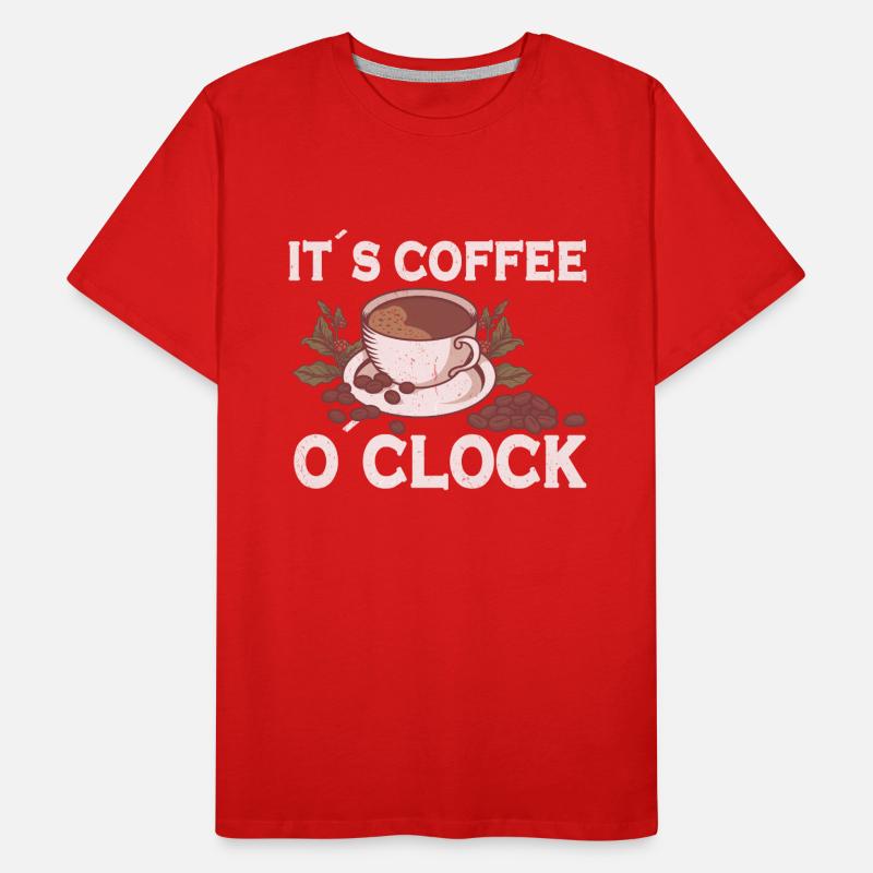 Coffee Lover Caffeine Molecule Java Latte Espresso Männer Premium Bio T-Shirt