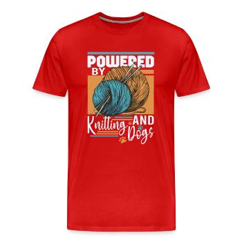 Sewing Machine Fun Sewing Sewing Sewing Fan Hobby - Men's Premium Organic T-Shirt - red - Front - Damien (186cm)