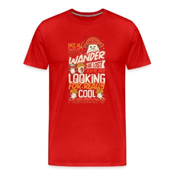Morels Mushroom Picker Mushroom Farmer Mushroom - Männer Premium Bio T-Shirt - Rot - Vorne - Damien (186cm)