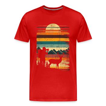 Photographie Nature Photographie Appareil photo reflex - T-shirt bio Premium Homme - rouge - Devant - Damien (186cm)