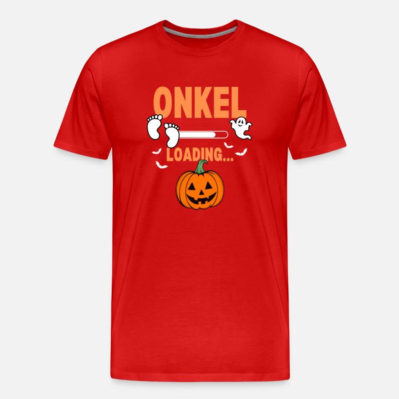 Uncle Loading Halloween - Men's Premium Organic T-Shirt - red