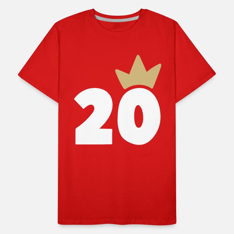 20 couronne numéro 30 T-shirt bio Premium Homme