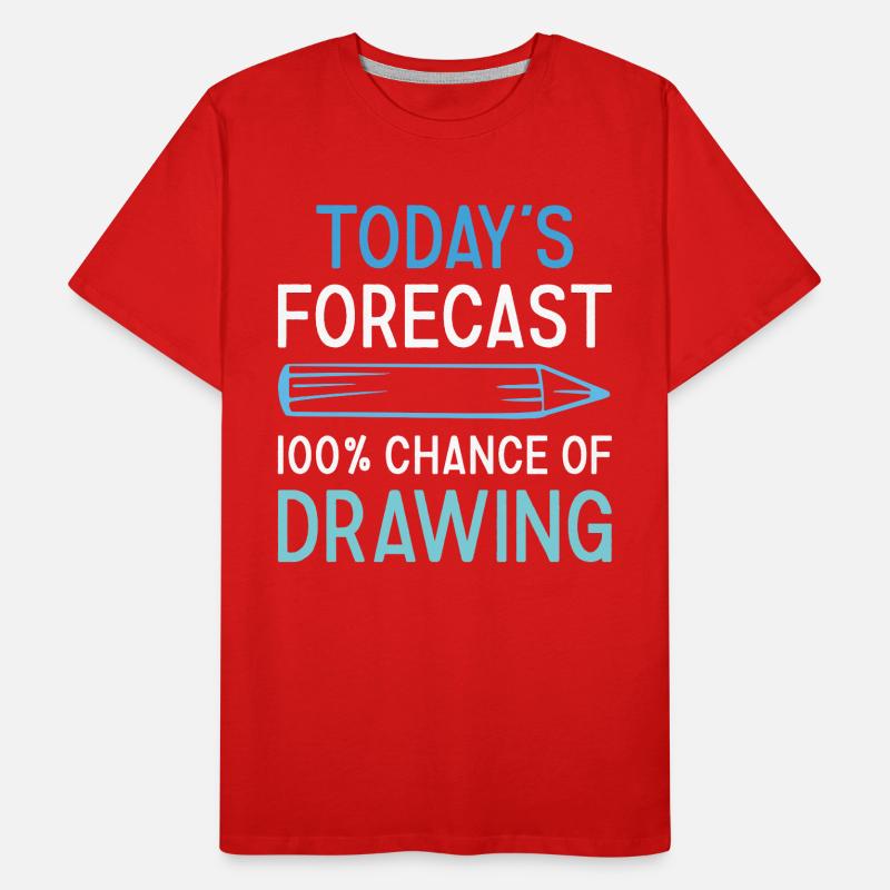 Drawer Today's Forecast Drawing Männer Premium Bio T-Shirt